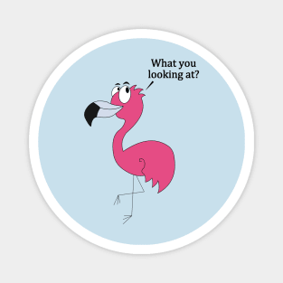 Carlos the Paranoid Flamingo Magnet